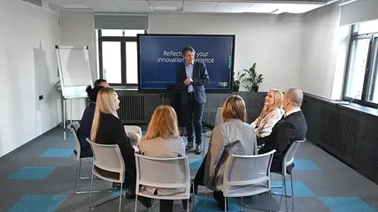 Classroom group with lecturer
